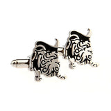 Zodiac Sign Constellation Grease Baking Paint Cufflinks
