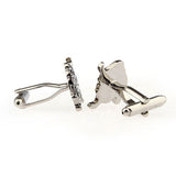Zodiac Sign Constellation Grease Baking Paint Cufflinks