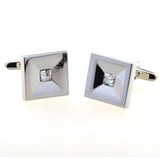 Crystal Zircon Cufflinks