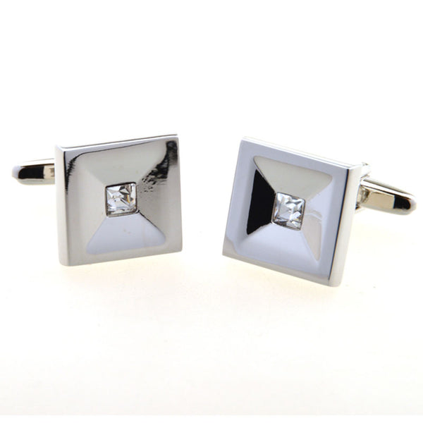 Crystal Zircon Cufflinks