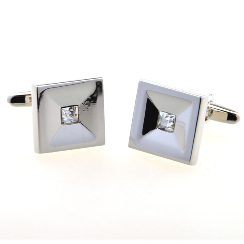 Crystal Zircon Cufflinks