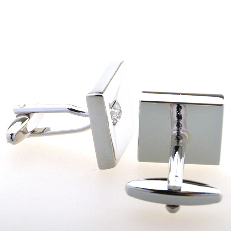 Crystal Zircon Cufflinks