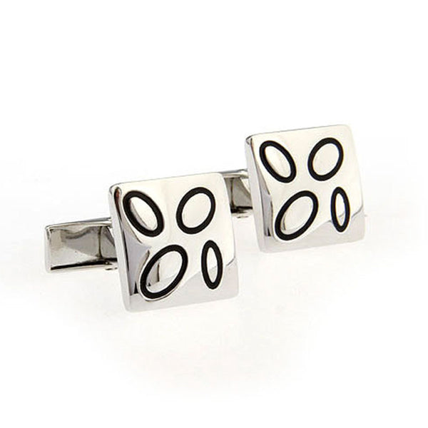 Enamel Dropping Glue Cufflinks