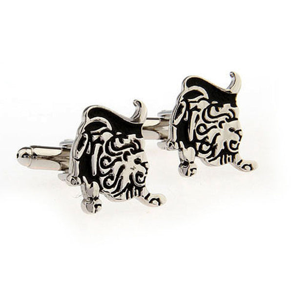 Zodiac Sign Constellation Grease Baking Paint Cufflinks