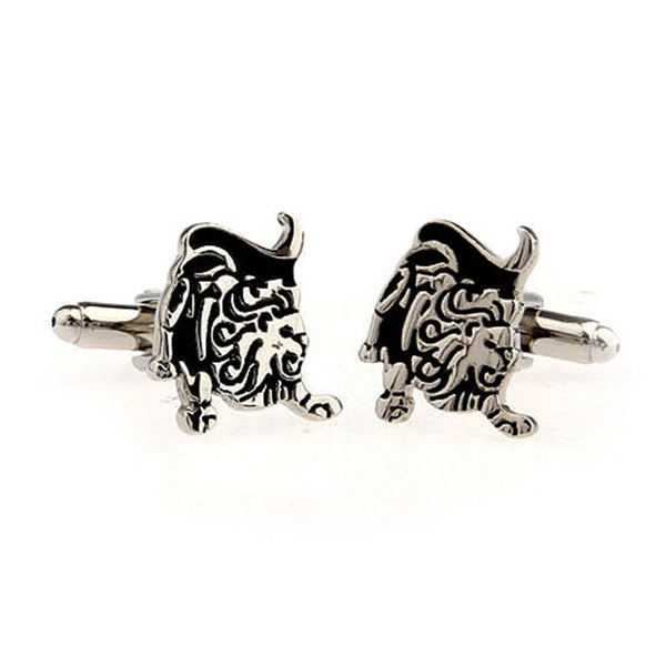 Zodiac Sign Constellation Grease Baking Paint Cufflinks