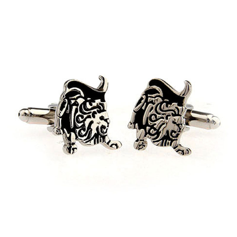 Zodiac Sign Constellation Grease Baking Paint Cufflinks