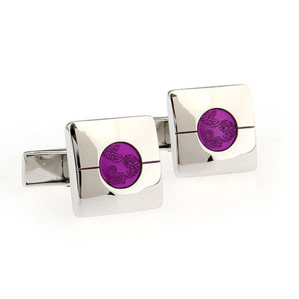 Enamel Dropping Glue Cufflinks
