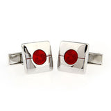 Enamel Dropping Glue Cufflinks