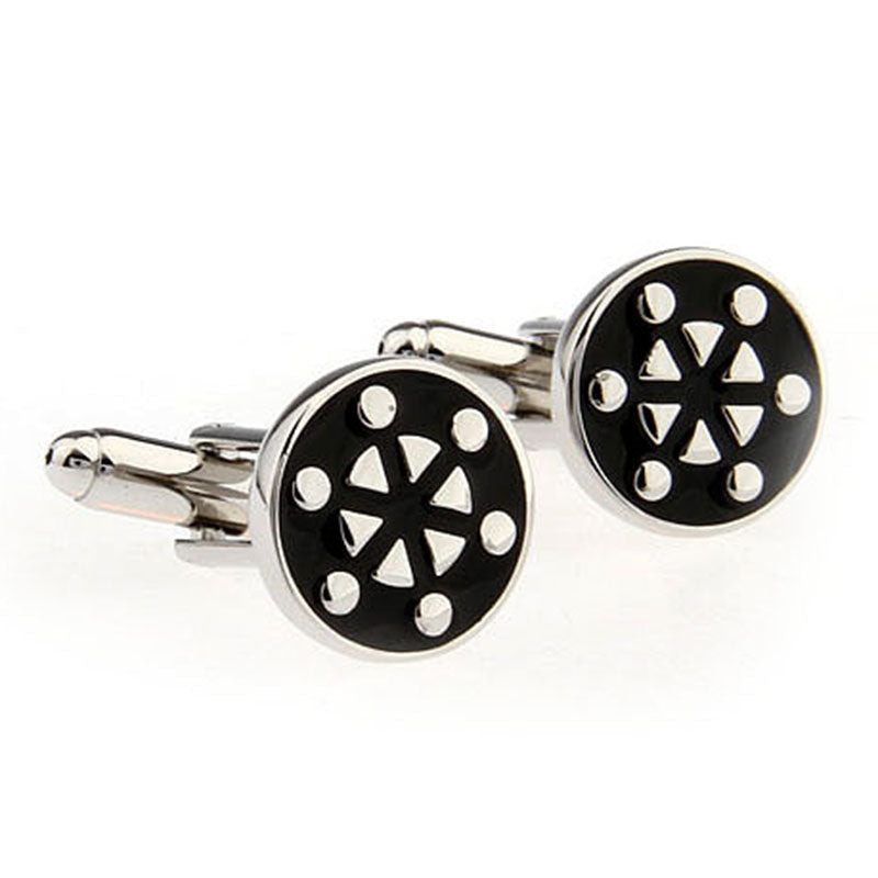 Enamel Dropping Glue Cufflinks