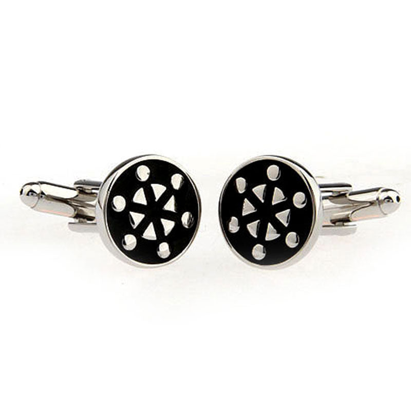 Enamel Dropping Glue Cufflinks