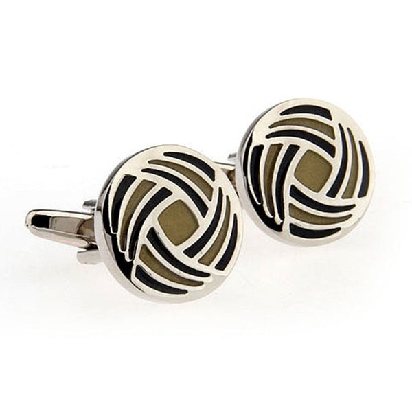 Enamel Dropping Glue Cufflinks