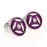 Enamel Dropping Glue Cufflinks