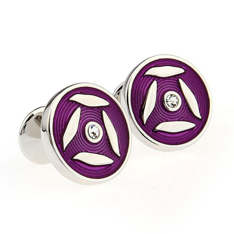 Enamel Dropping Glue Cufflinks