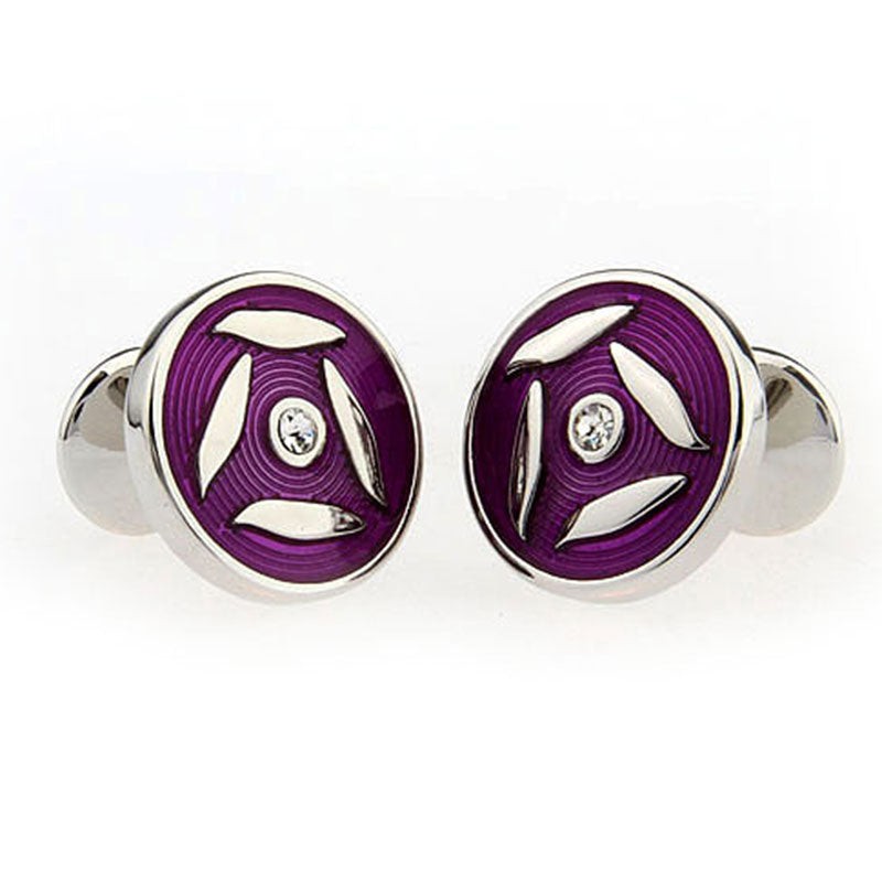 Enamel Dropping Glue Cufflinks