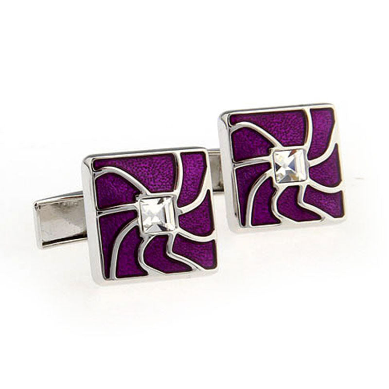 Crystal Zircon Cufflinks