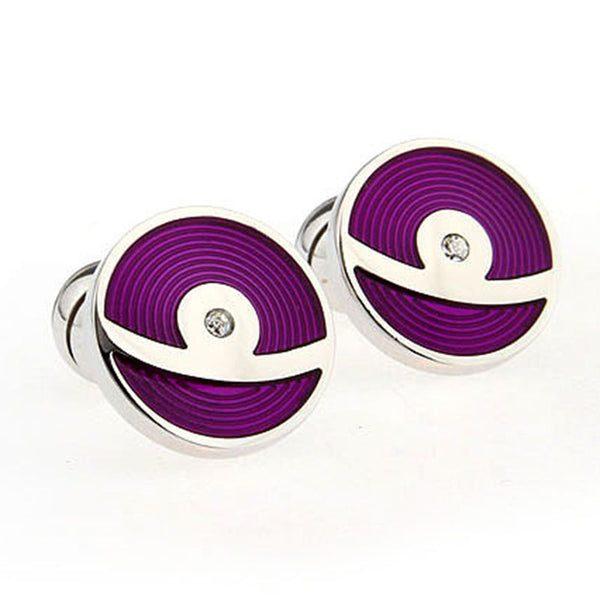 Enamel Dropping Glue Cufflinks