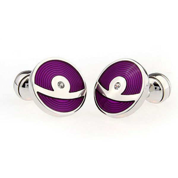 Enamel Dropping Glue Cufflinks