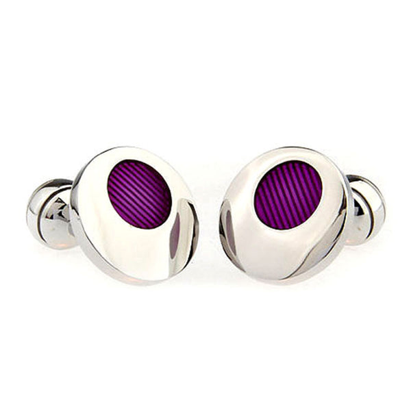 Enamel Dropping Glue Cufflinks