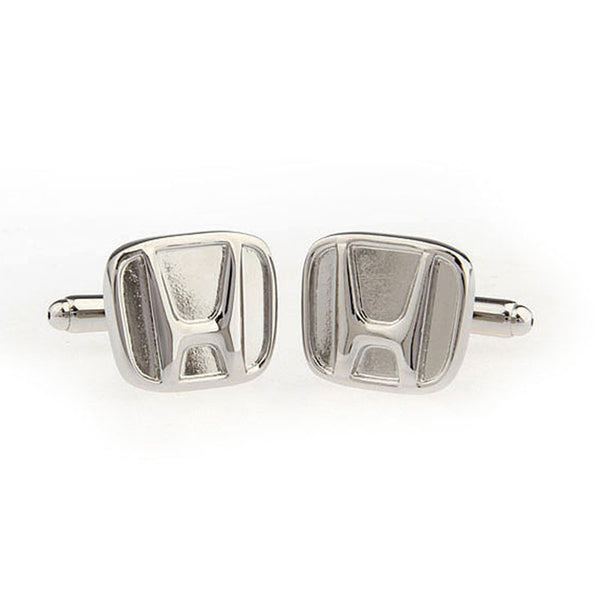 Car Logo Traffic Plain Colour Metal Cufflinks