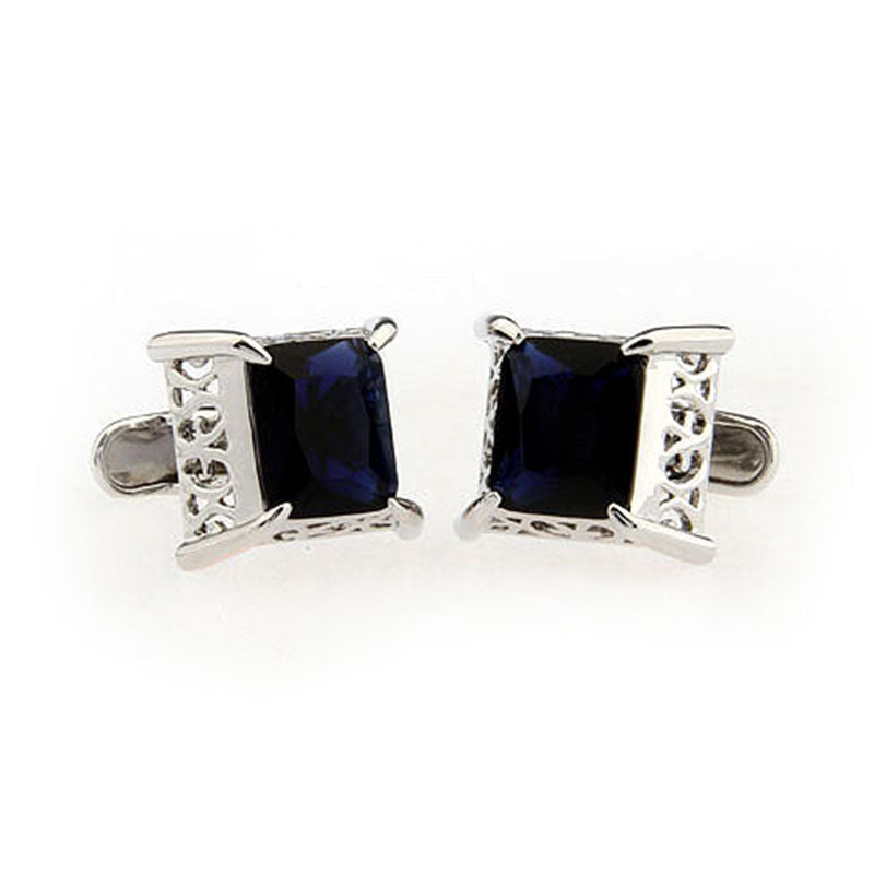 Crystal Zircon Cufflinks