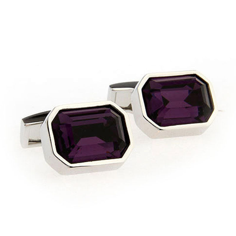 Crystal Zircon Cufflinks