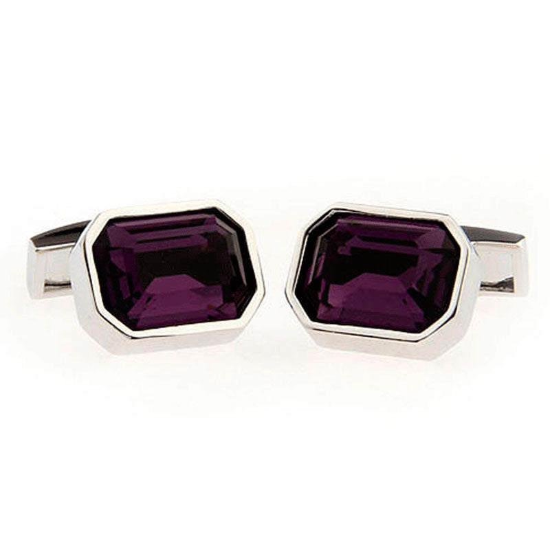 Crystal Zircon Cufflinks