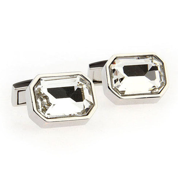 Crystal Zircon Cufflinks