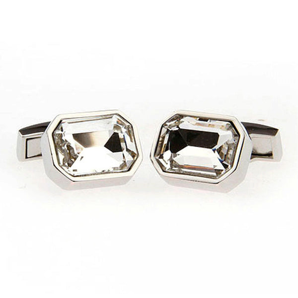Crystal Zircon Cufflinks