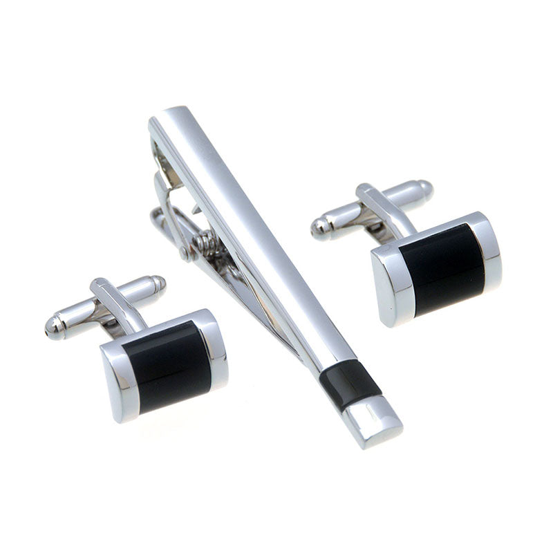 Shells Agate Cufflinks And Collar Set