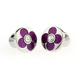 Crystal Zircon Cufflinks