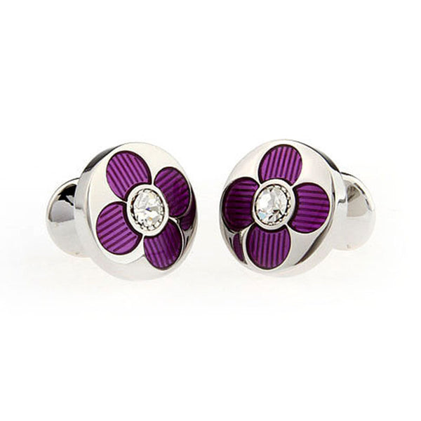 Crystal Zircon Cufflinks