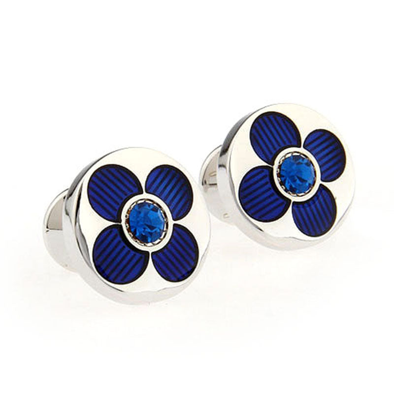 Crystal Zircon Cufflinks