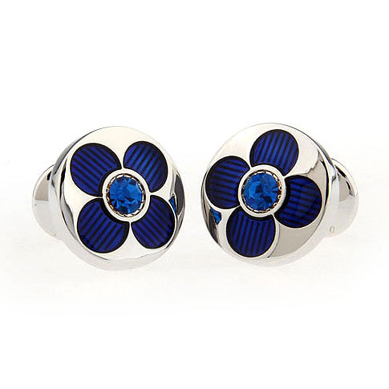 Crystal Zircon Cufflinks