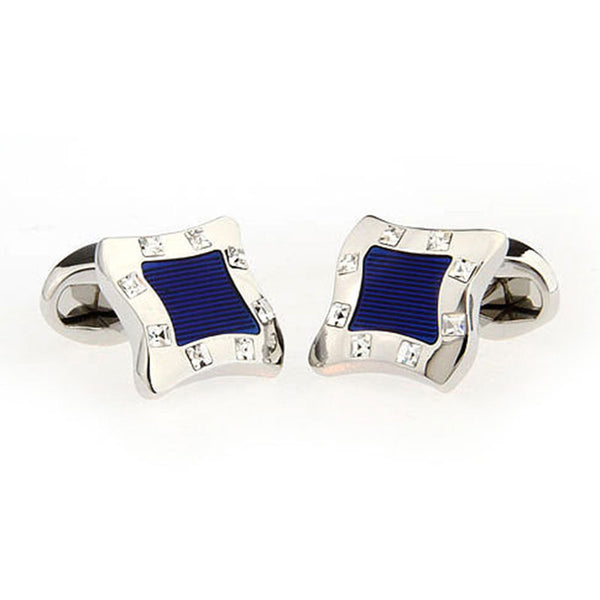 Crystal Zircon Cufflinks