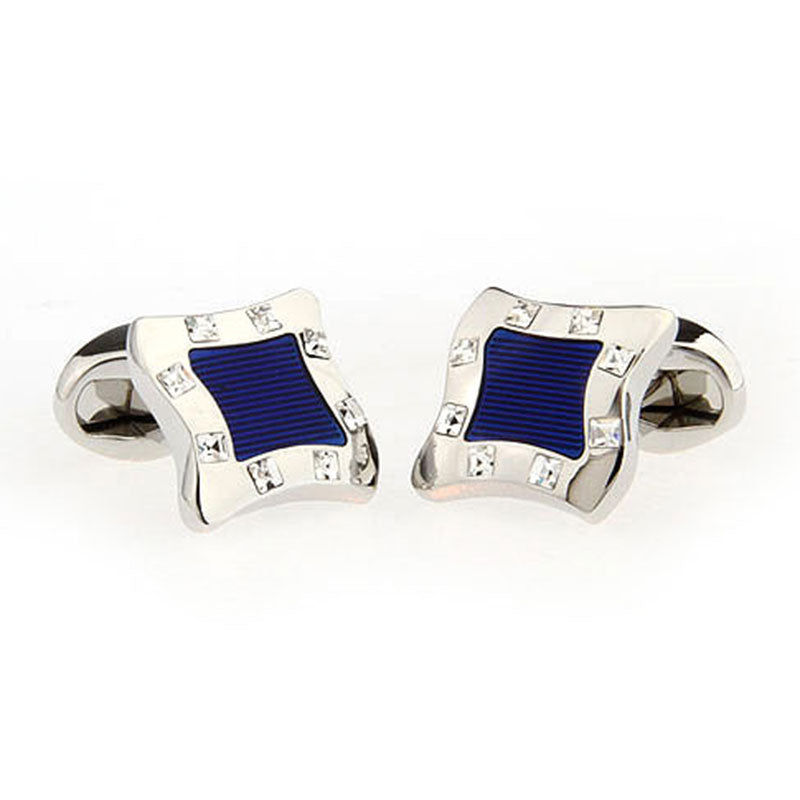 Crystal Zircon Cufflinks