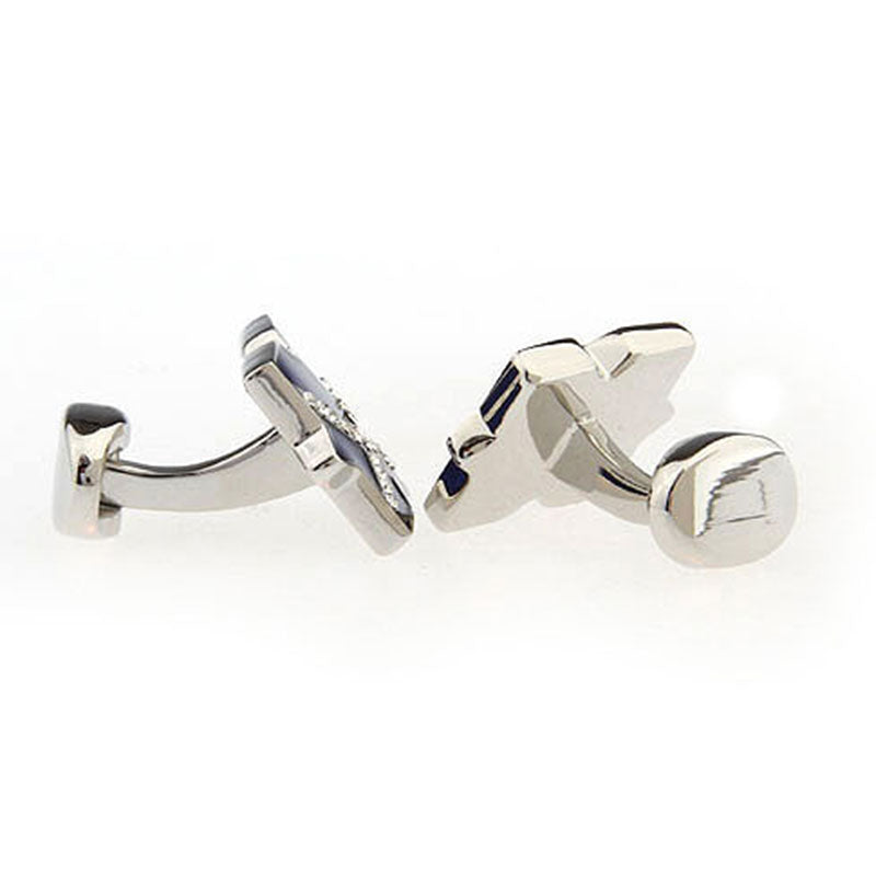 Crystal Zircon Cufflinks