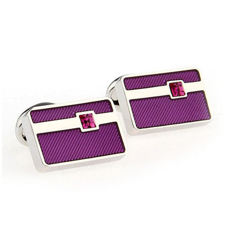 Crystal Zircon Cufflinks