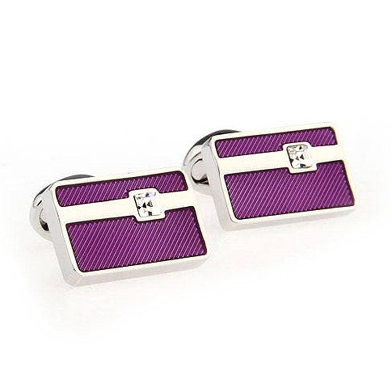 Crystal Zircon Cufflinks