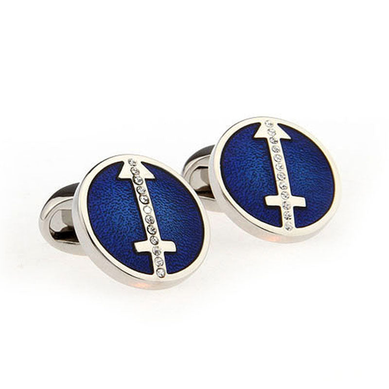 Crystal Zircon Cufflinks