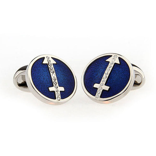 Crystal Zircon Cufflinks