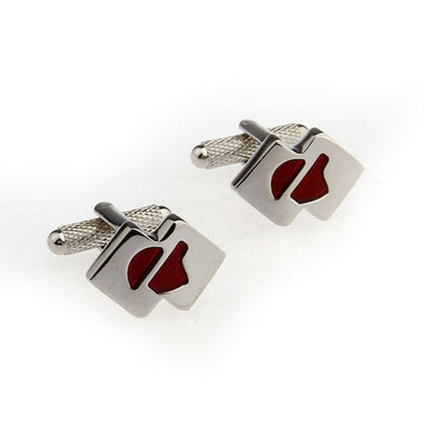 Enamel Dropping Glue Cufflinks