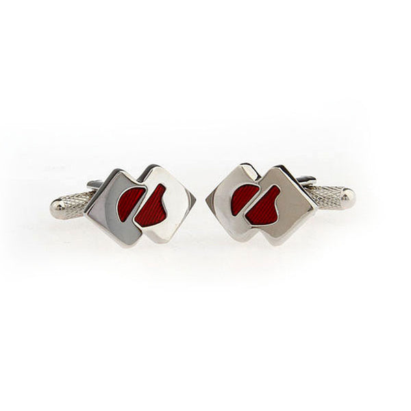 Enamel Dropping Glue Cufflinks