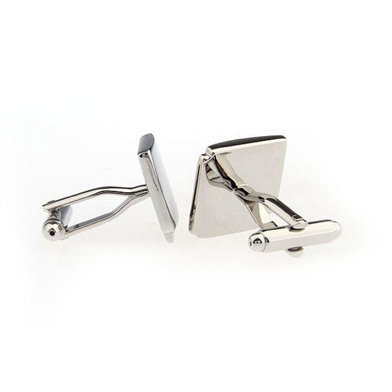 Plain Colour Metal Cufflinks