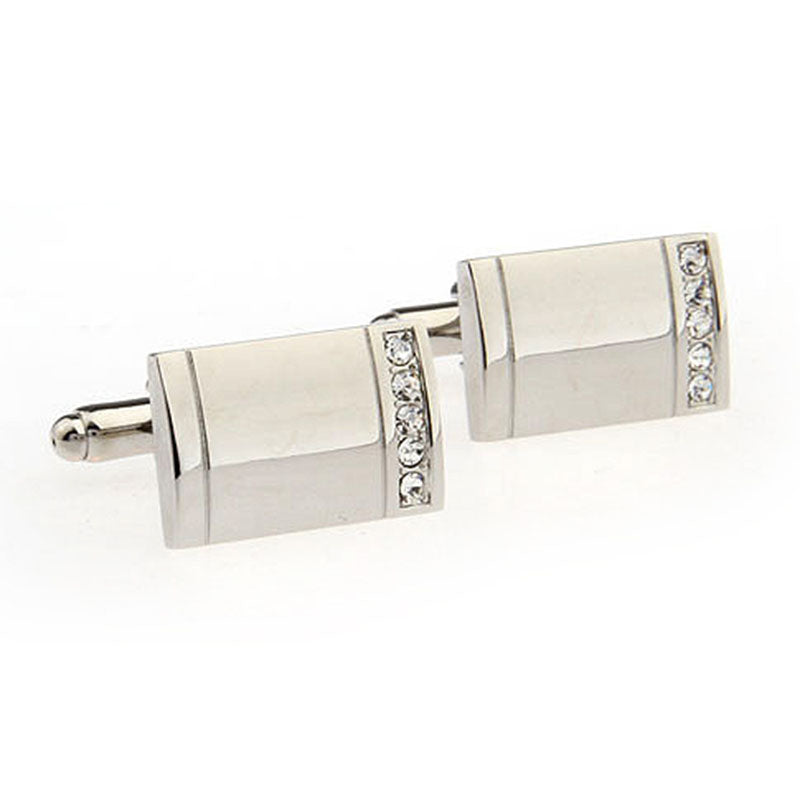 Crystal Zircon Cufflinks