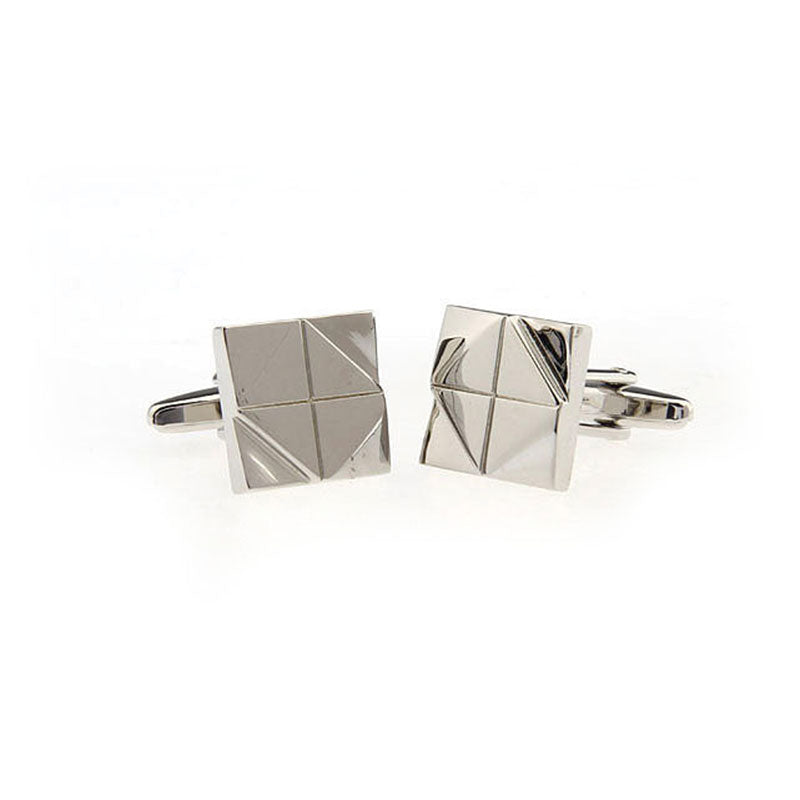 Plain Colour Metal Cufflinks