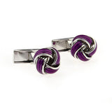 Laser Laser Chinese Knot Enamel Dropping Glue Cufflinks