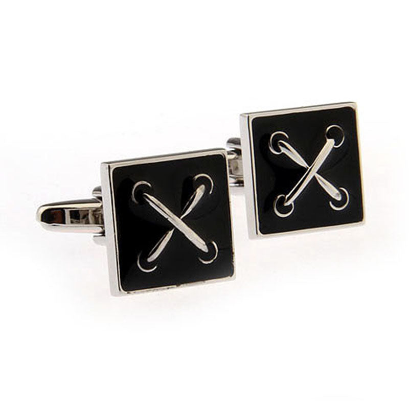 Enamel Dropping Glue Cufflinks