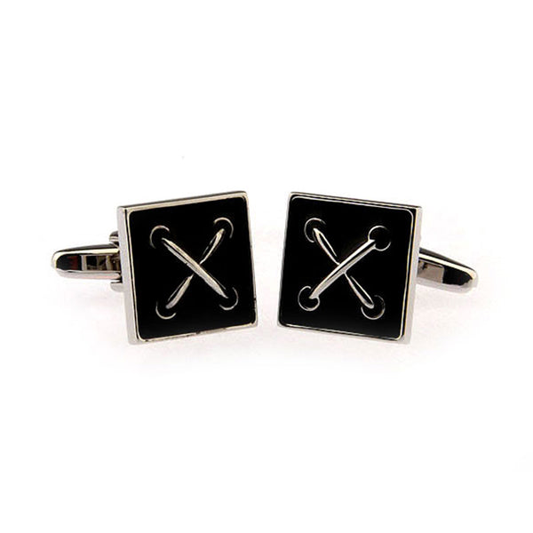 Enamel Dropping Glue Cufflinks
