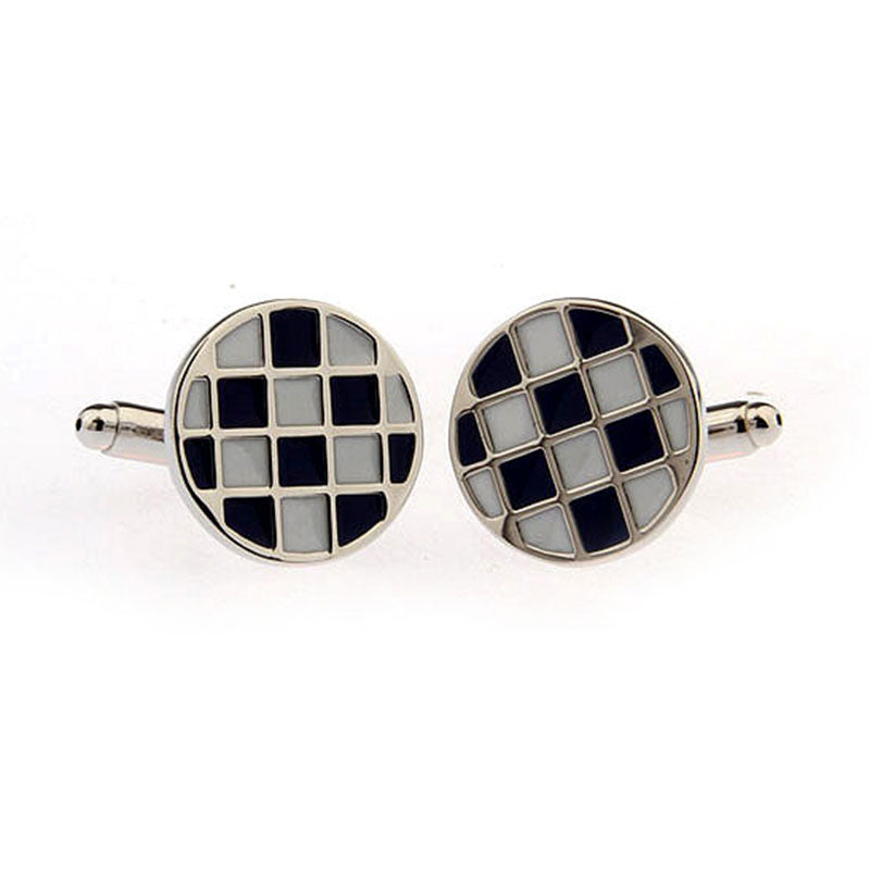 Enamel Dropping Glue Cufflinks