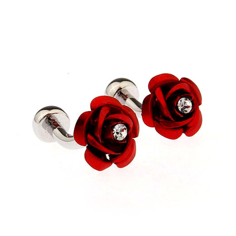 Festivals Wedding Reception Crystal Zircon Cufflinks